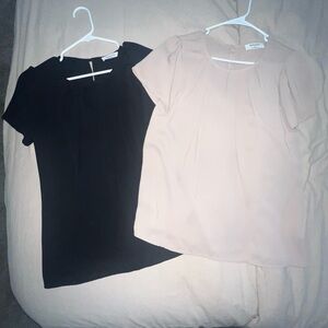 Black and Cream Blouses